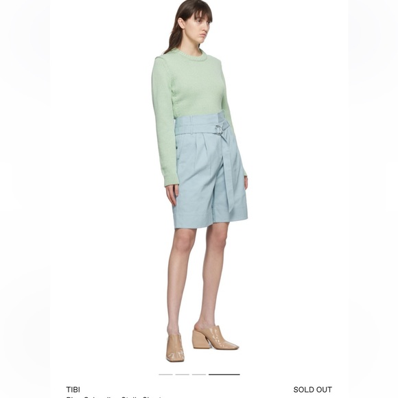 Tibi Stella Denim Shorts - Picture 4 of 7